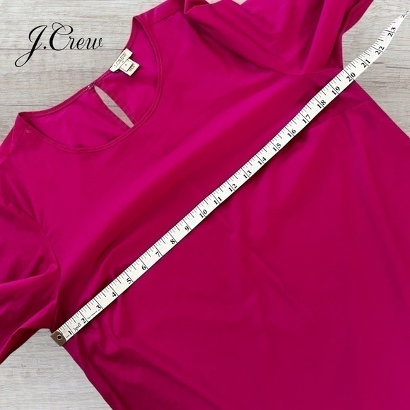 J.Crew pink stretch cotton ruffle sleeve top *shop@iamwarrior - Picture 6 of 9